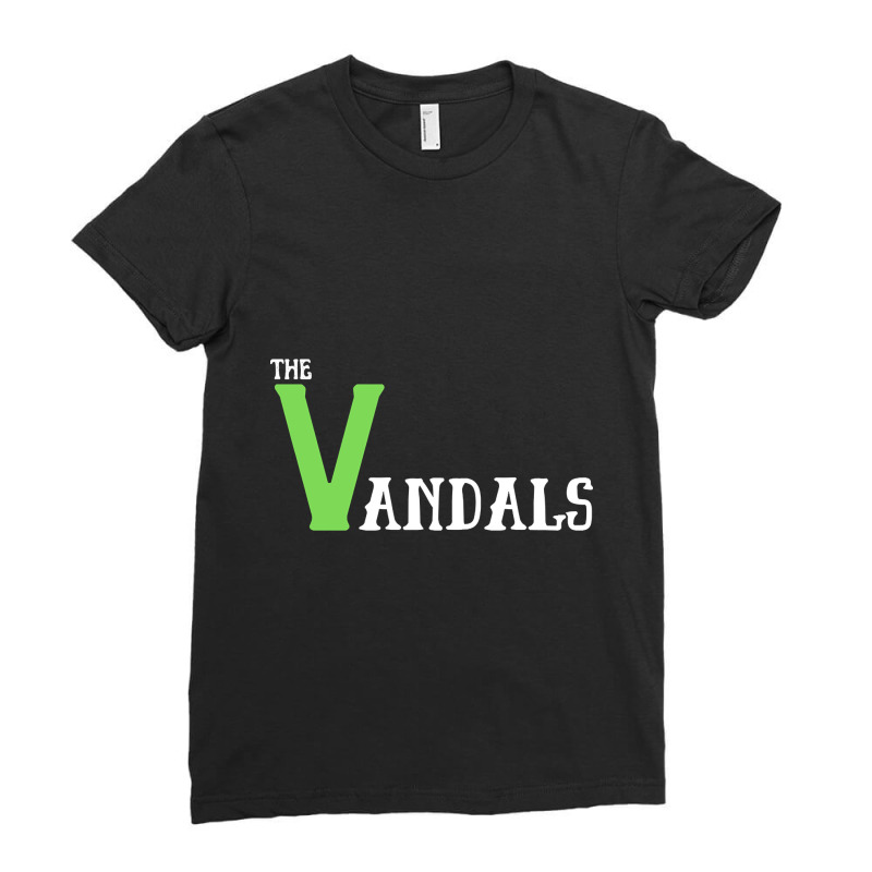 The Vandals Green And White Ladies Fitted T-shirt | Artistshot