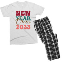 Goodbye 2022 Hello 2023, New Year Crew 2023 Men's T-shirt Pajama Set | Artistshot