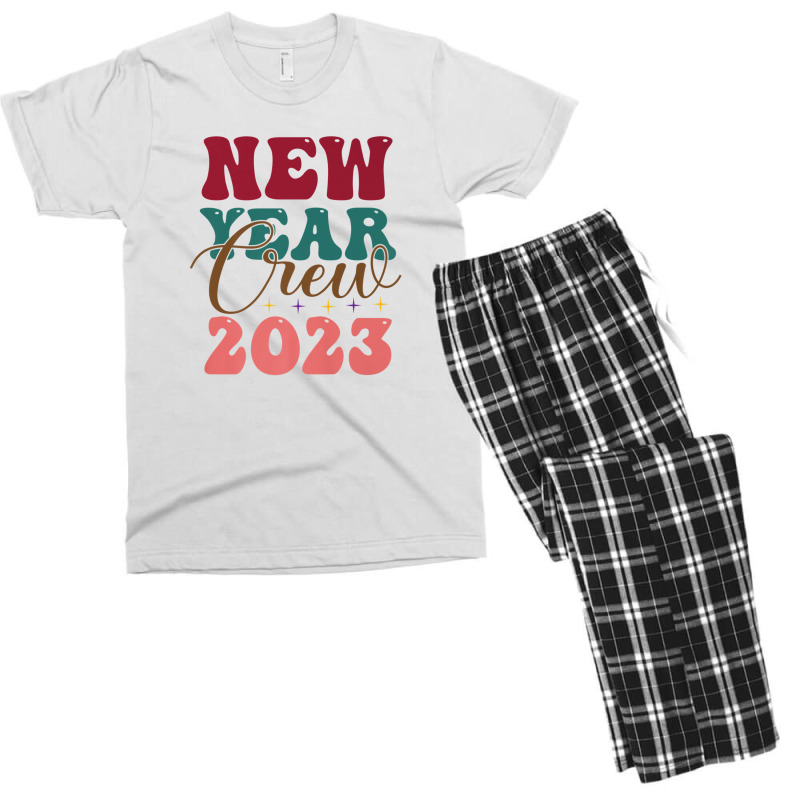 Goodbye 2022 Hello 2023, New Year Crew 2023 Men's T-shirt Pajama Set | Artistshot