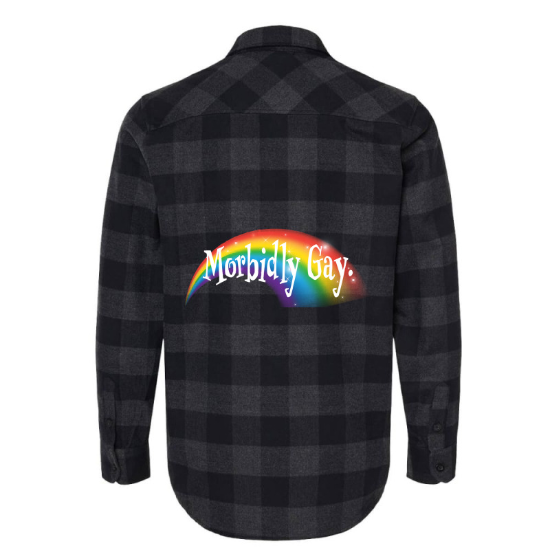 Morbidly Gay Flannel Shirt by laurynvanhoose | Artistshot