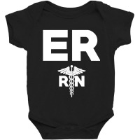 Emergency Room Registered Nurse Hospital Rn Staff Baby Bodysuit | Artistshot