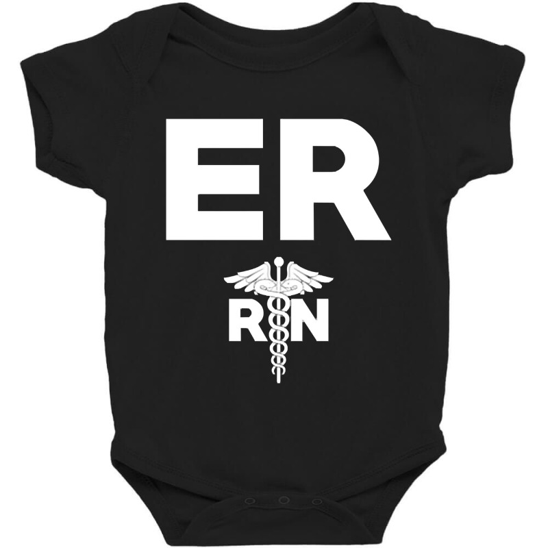 Emergency Room Registered Nurse Hospital Rn Staff Baby Bodysuit | Artistshot