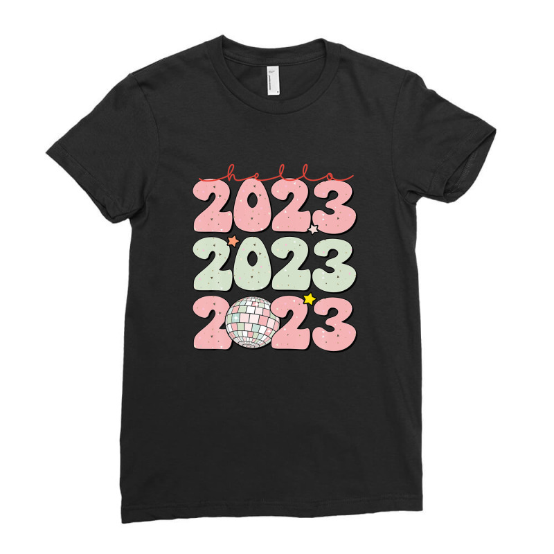 Goodbye 2022 Hello 2023 Happy New Year Funny Christmas Xmas Ladies Fitted T-shirt | Artistshot