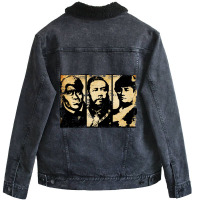 Hawaiian Kingdom King Kamehameha, King Kalakaua, Queen Liliuokalani By Unisex Sherpa-lined Denim Jacket | Artistshot