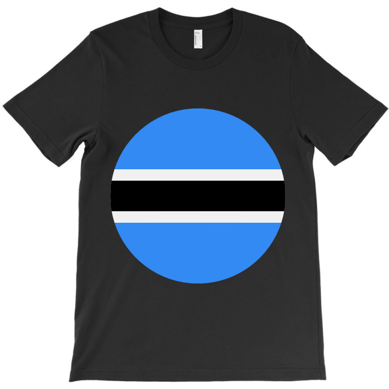 Flag Of Botswana .black T-Shirt by Crews Micki | Artistshot