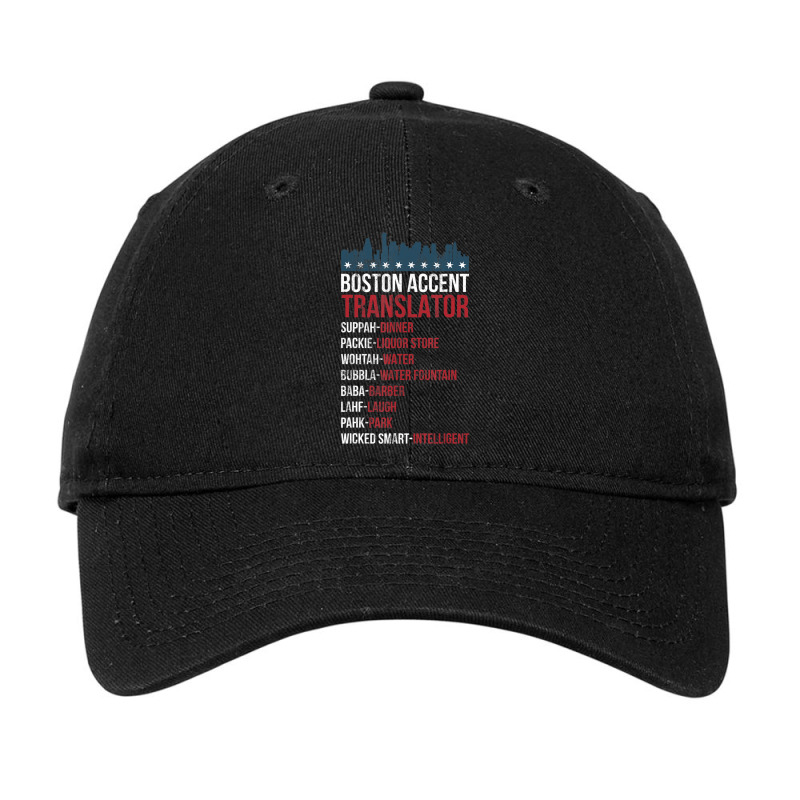 Boston Accent Translator For Wicked Smaht Bostonians Adjustable Cap | Artistshot