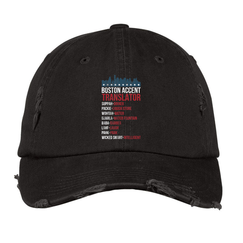 Boston Accent Translator For Wicked Smaht Bostonians Vintage Cap | Artistshot