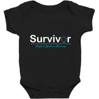 Fragile X Syndrome Awareness Survivor Heartbeat Baby Bodysuit | Artistshot