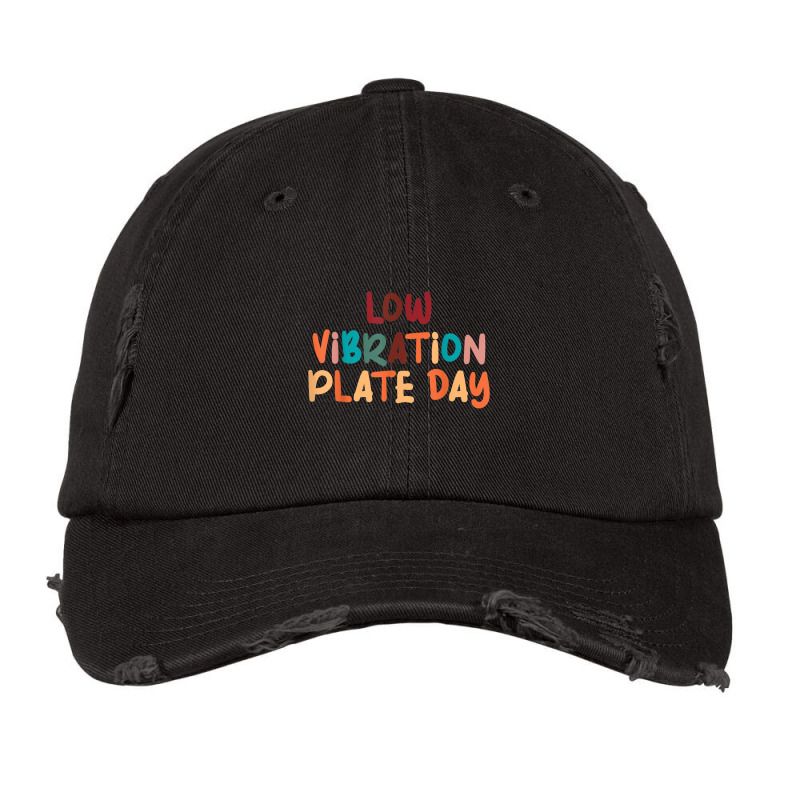 Funny Low Vibration Plate Day Thanksgiving Day Dinner T Shirt Vintage Cap by kleebbi | Artistshot