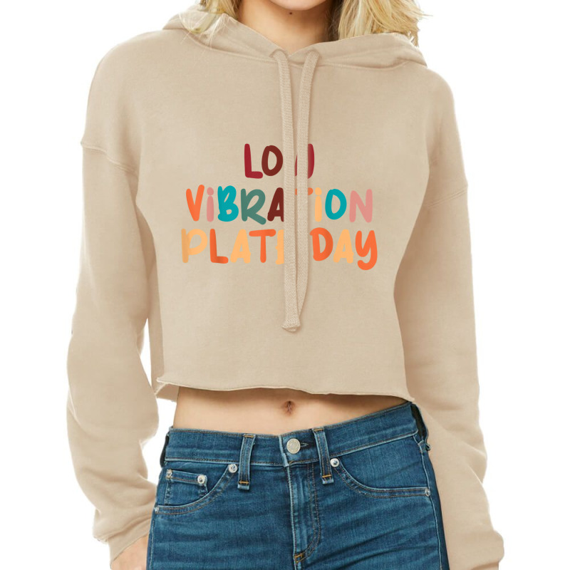 Funny Low Vibration Plate Day Thanksgiving Day Dinner T Shirt Cropped Hoodie by kleebbi | Artistshot