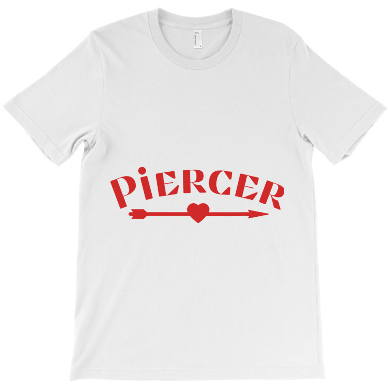 Piercer Arrow Heart Professional Piercing Shop Red Valentine T-shirt | Artistshot