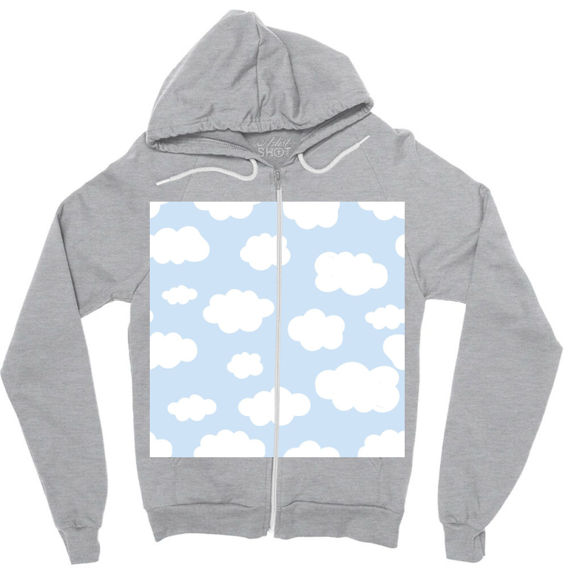 Cute Fluffy Cloud Zipper Hoodie by ElaineABernard | Artistshot