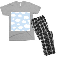 Cute Fluffy Cloud Men's T-shirt Pajama Set | Artistshot