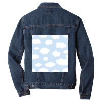 Cute Fluffy Cloud Men Denim Jacket | Artistshot