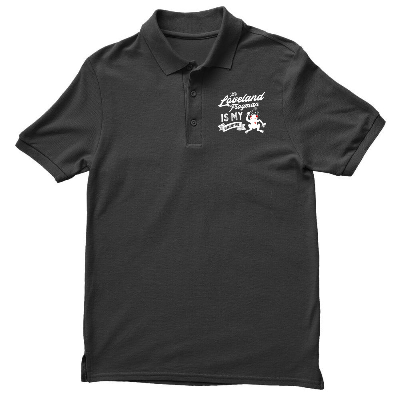 The Loveland Frogman Is My Valentine Cute Valentines Day Cryptid Men's Polo Shirt by Milne Charlton | Artistshot