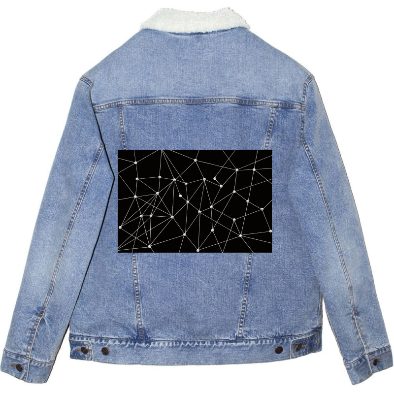 Connecting Design Unisex Sherpa-Lined Denim Jacket by ElaineABernard | Artistshot