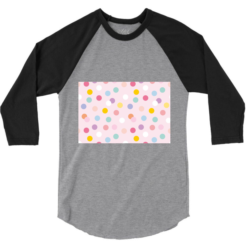 Cute Pastel Dots 3/4 Sleeve Shirt by ElaineABernard | Artistshot