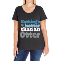 Nothing’s Hotter Than An Otter - Gay Otter Pride Design Ladies Curvy T-shirt | Artistshot