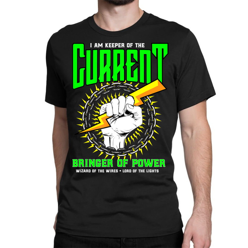 Funny Electrician Gift Electrical Engineer Lineman Classic T-shirt by DangDuy | Artistshot