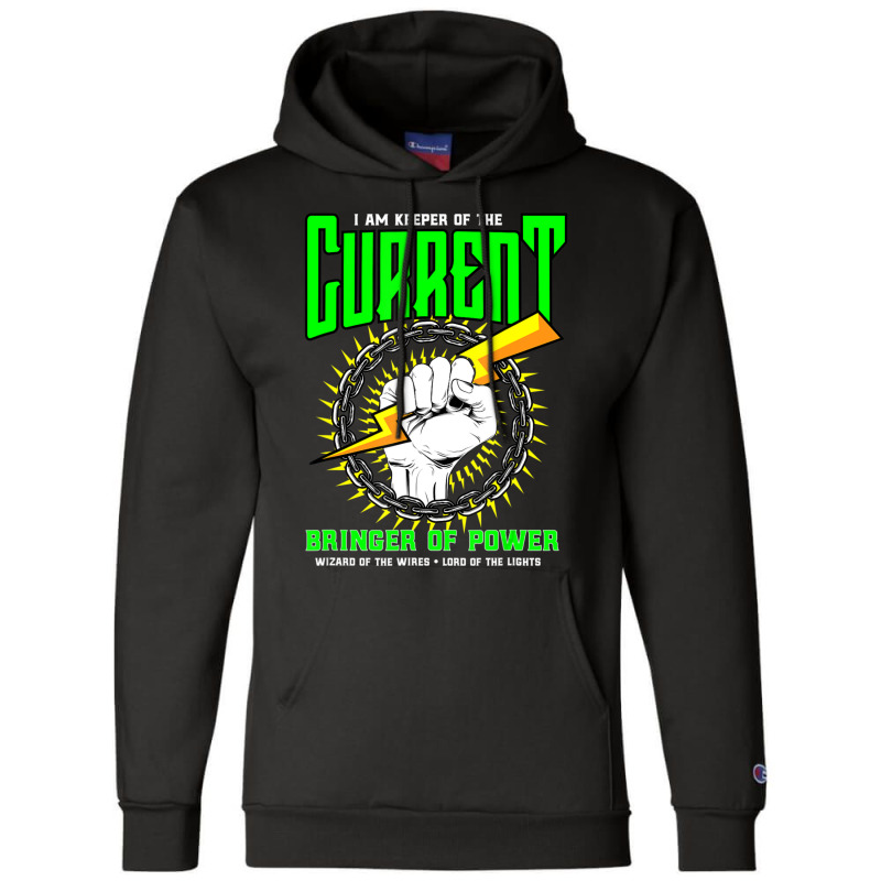 Funny Electrician Gift Electrical Engineer Lineman Champion Hoodie by DangDuy | Artistshot