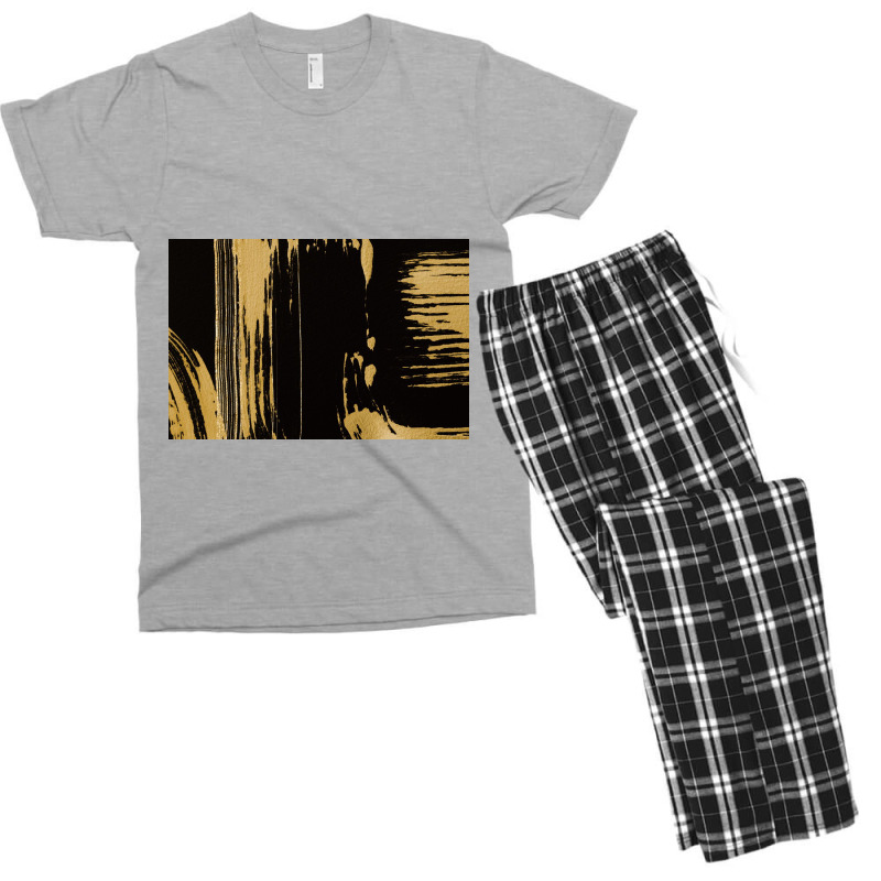 Gold Textured Men's T-shirt Pajama Set by ElaineABernard | Artistshot