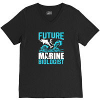 Future Marine Biologist Ocean Life Biology Student V-neck Tee | Artistshot