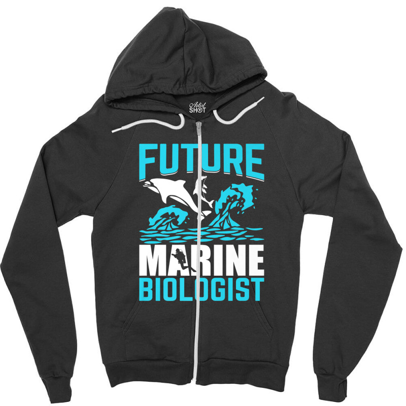 Future Marine Biologist Ocean Life Biology Student Zipper Hoodie | Artistshot