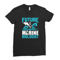 Future Marine Biologist Ocean Life Biology Student Ladies Fitted T-shirt | Artistshot