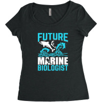 Future Marine Biologist Ocean Life Biology Student Women's Triblend Scoop T-shirt | Artistshot