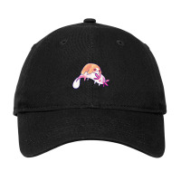 Little Sloth And Big Axolotl Watercolor Adjustable Cap | Artistshot