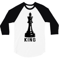 Mens Chess Player King Vintage Halloween Costume Chess Master 3/4 Sleeve Shirt | Artistshot