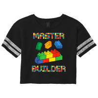 Brick Builder Blocks Building Master Builder Funny Toys Kids Scorecard Crop Tee | Artistshot