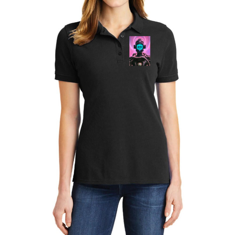 Futuristic Android Robot Ea72b9 Ladies Polo Shirt by LisaBurlingame | Artistshot