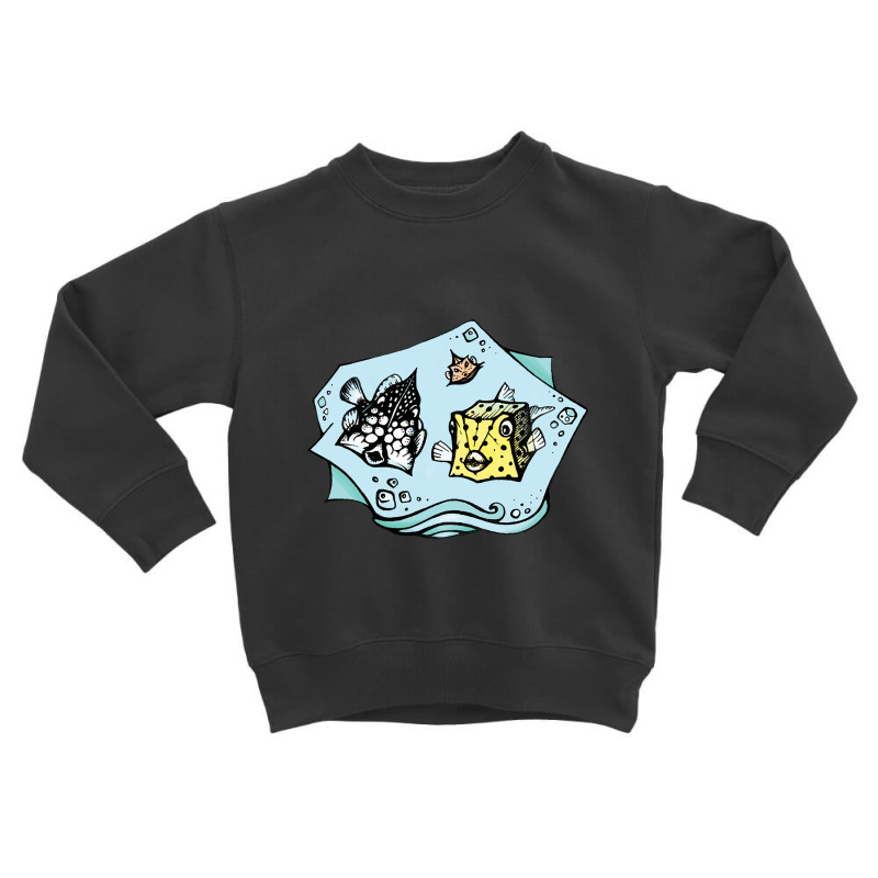 Funny Angular Boxfishes Toddler Sweatshirt by Crews Micki | Artistshot