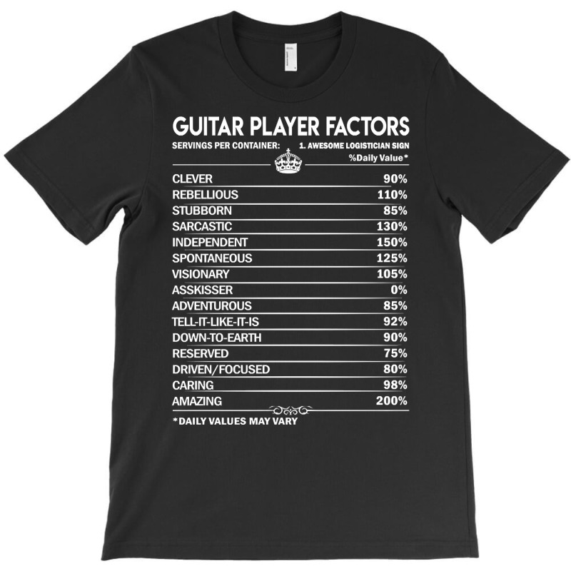 Guitar Player T Shirt - Guitar Player Factors Daily Gift Item Tee T-shirt | Artistshot