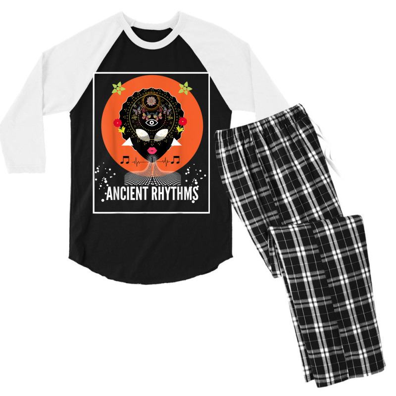 Ancient Rhythms - Empowered Ritual Initiation Men's 3/4 Sleeve Pajama Set by SHANNONRENNAN | Artistshot