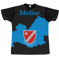 Molise Flag Map, Italy, Italian Region. Graphic T-shirt | Artistshot