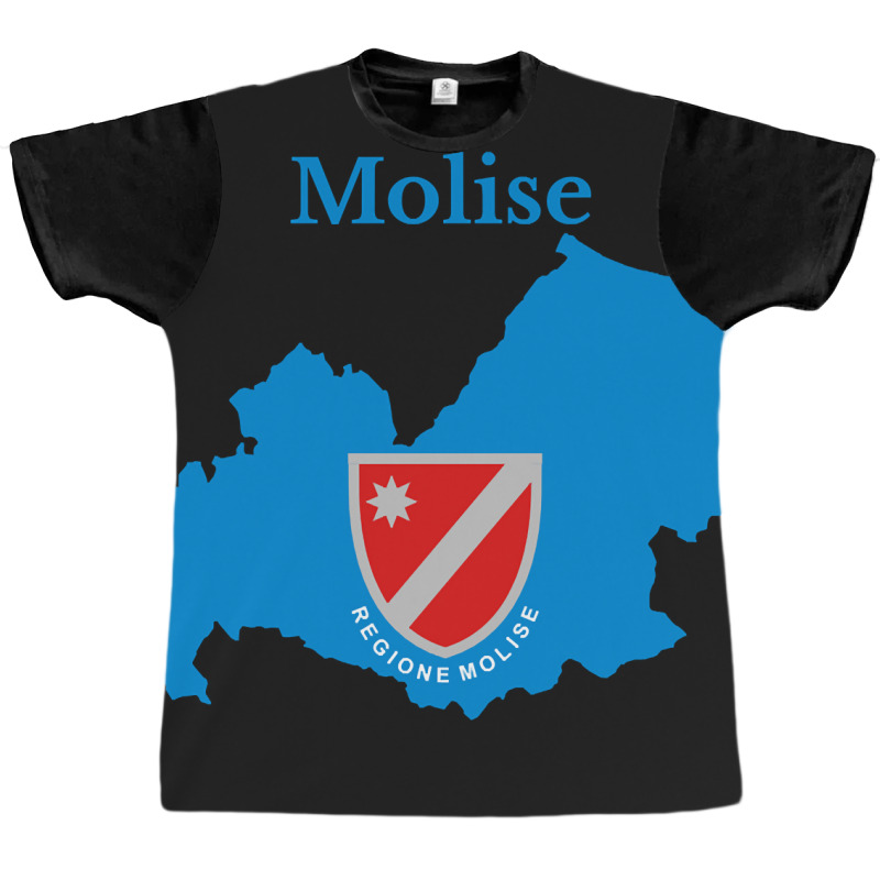 Molise Flag Map, Italy, Italian Region. Graphic T-shirt | Artistshot