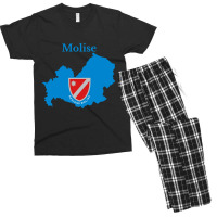 Molise Flag Map, Italy, Italian Region. Men's T-shirt Pajama Set | Artistshot