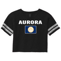 Aurora, Colorado Flag National Pride Gift Souvenir T Shirt Scorecard Crop Tee | Artistshot