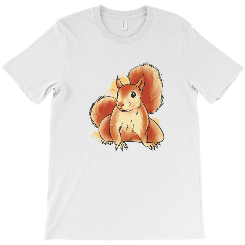 Cute Watercolor Squirrel For Squirrel Colorful Pop Art Style T-shirt | Artistshot