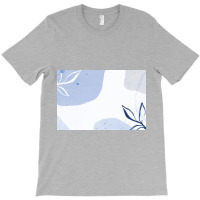 Patterned Blue Background T-shirt | Artistshot