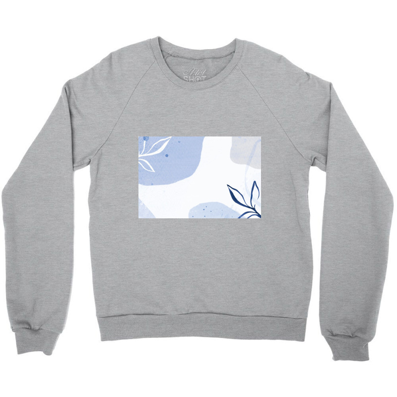 Patterned Blue Background Crewneck Sweatshirt by ElaineABernard | Artistshot