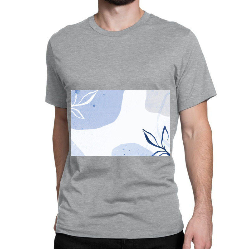 Patterned Blue Background Classic T-shirt by ElaineABernard | Artistshot