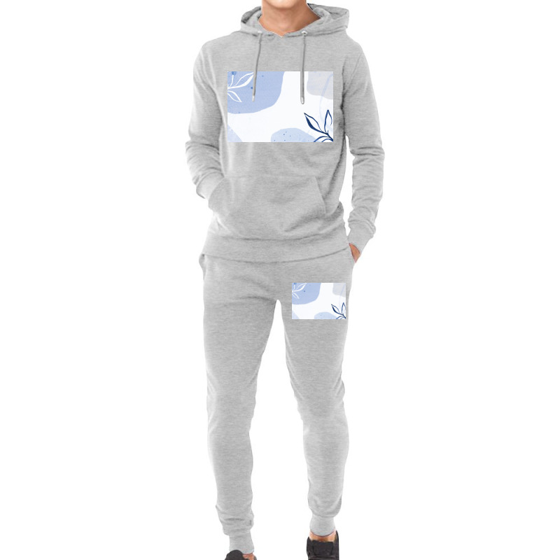 Patterned Blue Background Hoodie & Jogger set by ElaineABernard | Artistshot