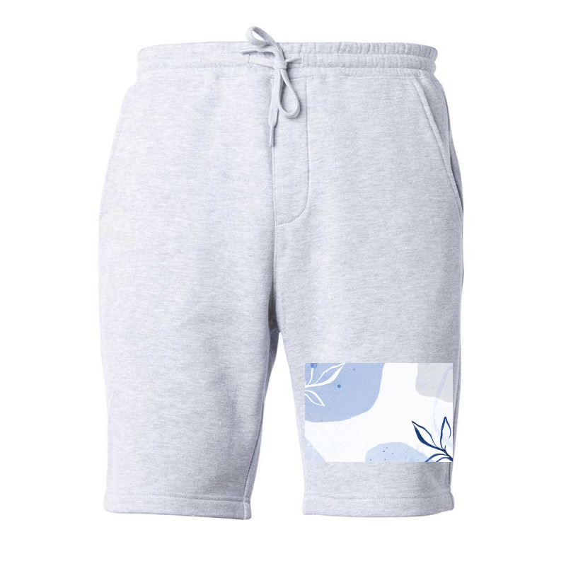 Patterned Blue Background Fleece Short by ElaineABernard | Artistshot