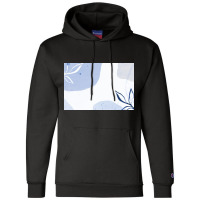 Patterned Blue Background Champion Hoodie | Artistshot