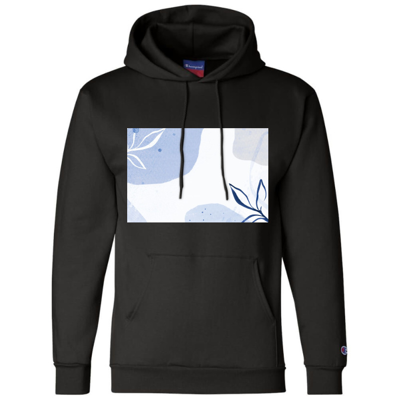 Patterned Blue Background Champion Hoodie by ElaineABernard | Artistshot