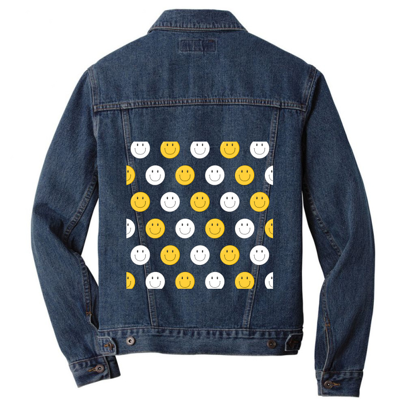 Smile Pattern Men Denim Jacket by ElaineABernard | Artistshot