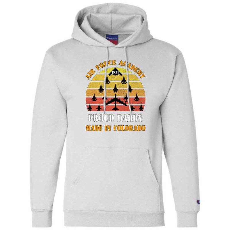 Proud Usaf Daddy Dilfs Air Force Academy Dad And Daughter Champion Hoodie | Artistshot